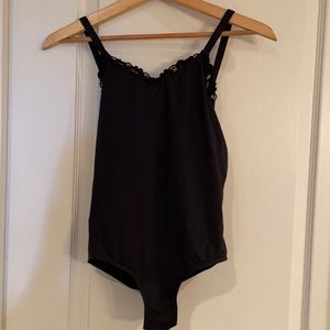Girls Capezio black dance leotard